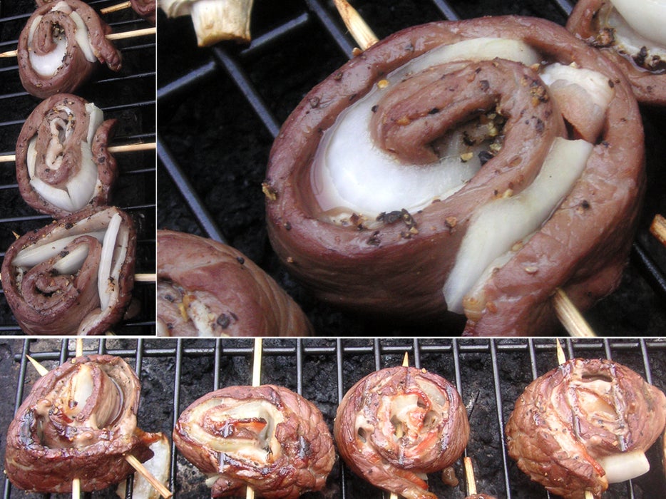 Мясные рулетики с начинкой из лука или бекона с помидорами: готовлю их, когда вся семья собирается на барбекю