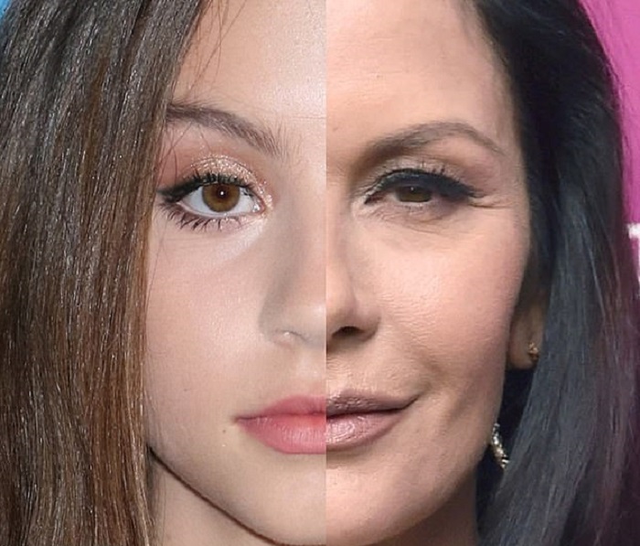 Вот она — сила генетики: одна половина лица принадлежит известным актрисам, другая — их дочерям