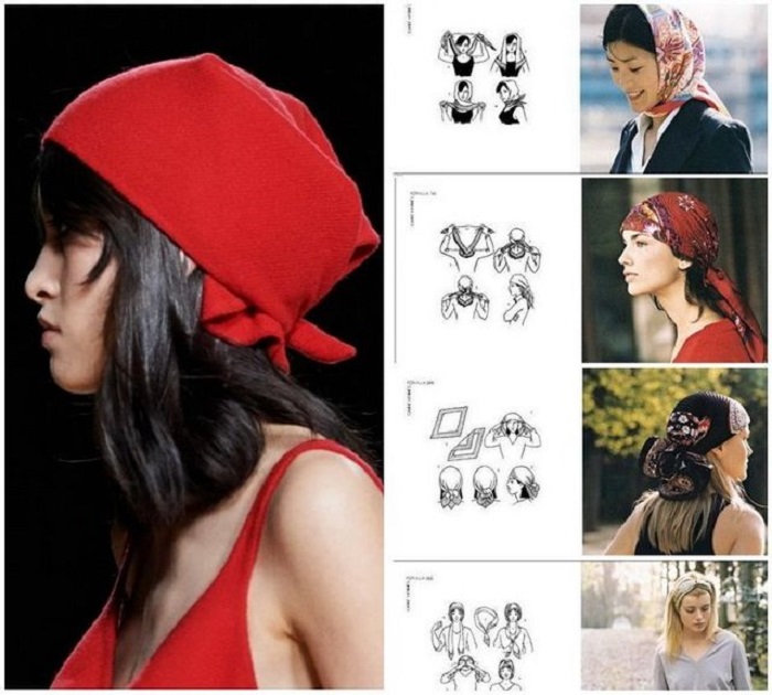 Платок на голову — тренд этого сезона: как его носить и с чем сочетать (фотоподборка образов)
