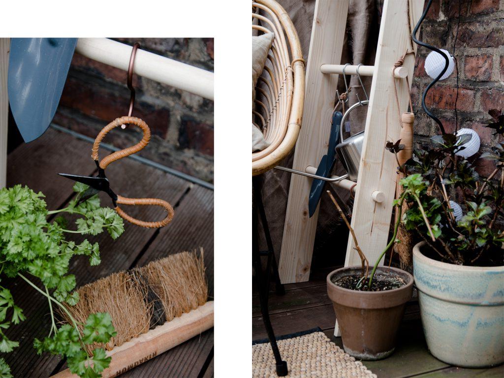 Декоративная лестница для хранения цветочных горшков: экономит место и делает интерьер более уютным