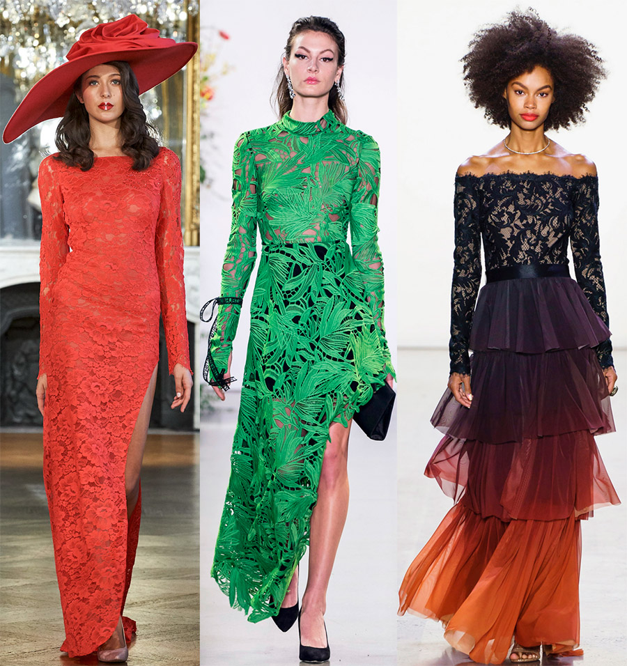 Кружево по-прежнему в тренде: подборка модных кружевных платьев для вашего вдохновения