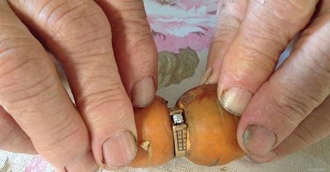 Канадка потеряла бриллиантовое кольцо и нашла его спустя 13 лет. на морковке