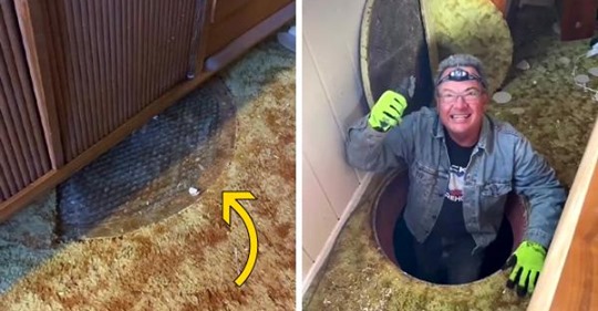 Американка нашла металлический люк в своём доме 1950-х годов, который ведёт вовсе не в канализацию