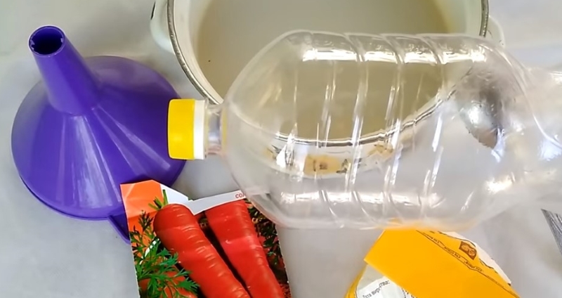 Быстрая посадка моркови: секрет с крахмалом и бутылкой