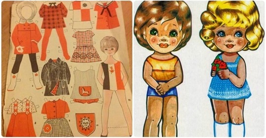Бумажные куклы СССР: мечта советских ребятишек (9 фото)