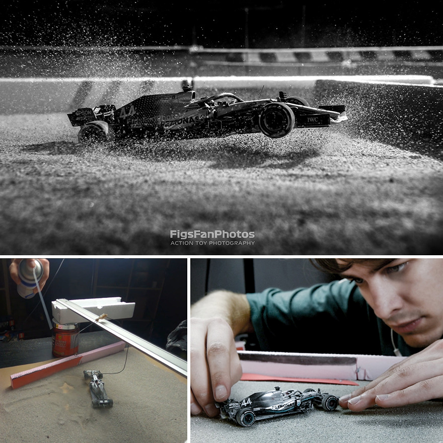 Фотограф использует модели игрушечных автомобилей для создания реалистичных снимков