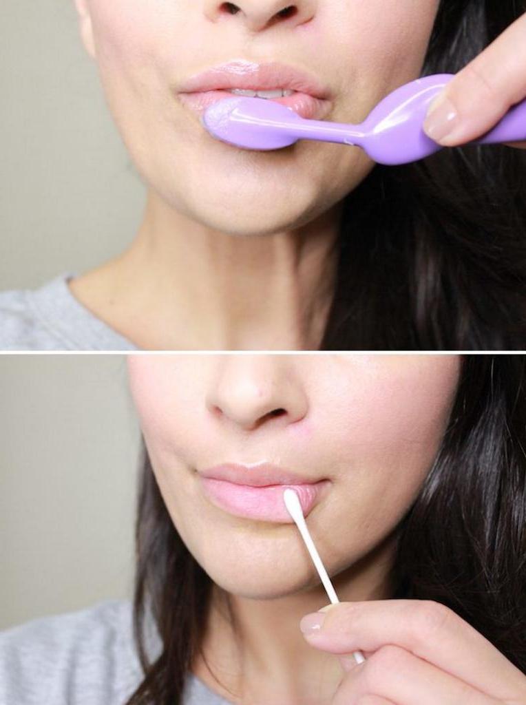 Как увеличить губы пеной для бритья. Красиво сделанные губы. Как увеличить губы в домашних условиях.