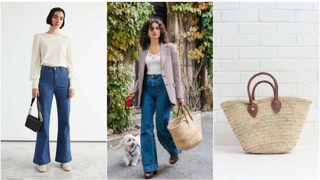 Уйма модных комбинаций: почему парижанки носят расклешенны джинсы