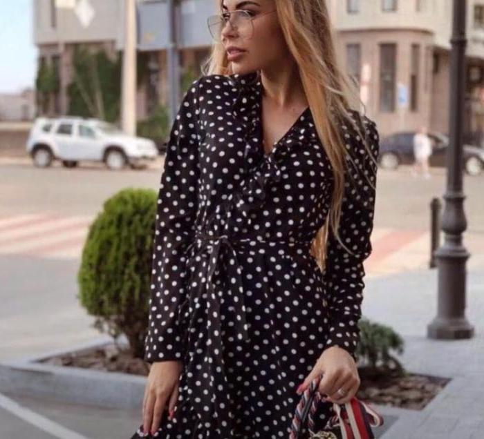 Принт polka dot - тренд лета: модные модели платьев в горошек и советы по выбору