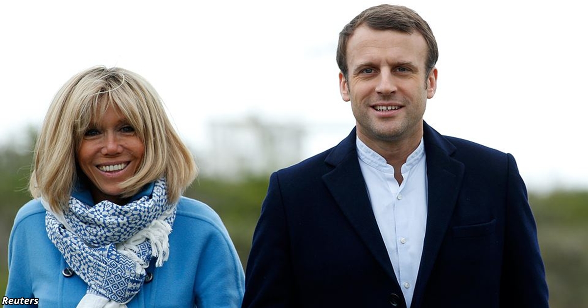 Если президентом Франции станет Макрон, то первой леди будет его училка со школы! 