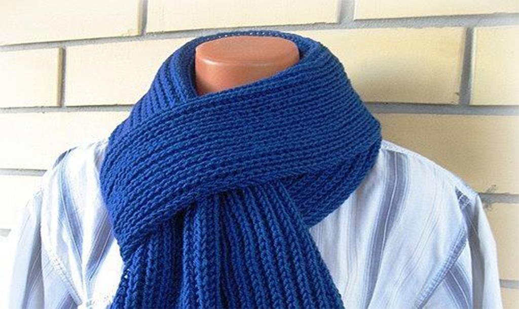 Мужские шарфы на спицах и крючком: свежие идеи для работы