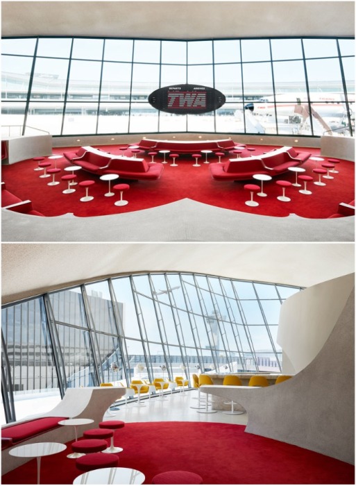 Современные архитекторы превратили заброшенный терминал TWA в неординарный бутик-отель