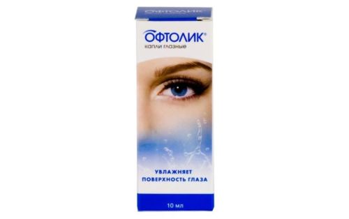 Глазные капли  Офтолик : инструкция по применению и отзывы