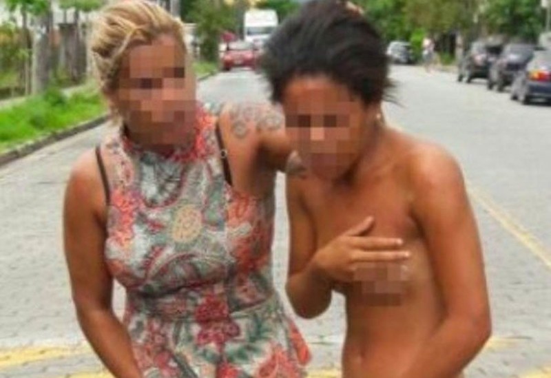  Разъяренная жена провела голышом любовницу мужа по улицам сан паулу